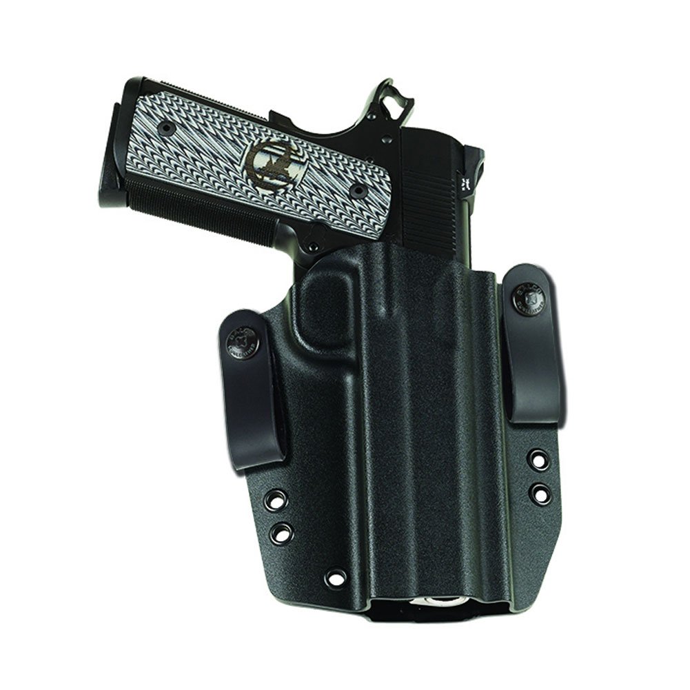 Galco Corvus Inside/Outside Waistband Belt Holster for Smith & Wesson M&P Compact 9mm/40 - Right Hand, Black - Concealed Carry & Everyday Use