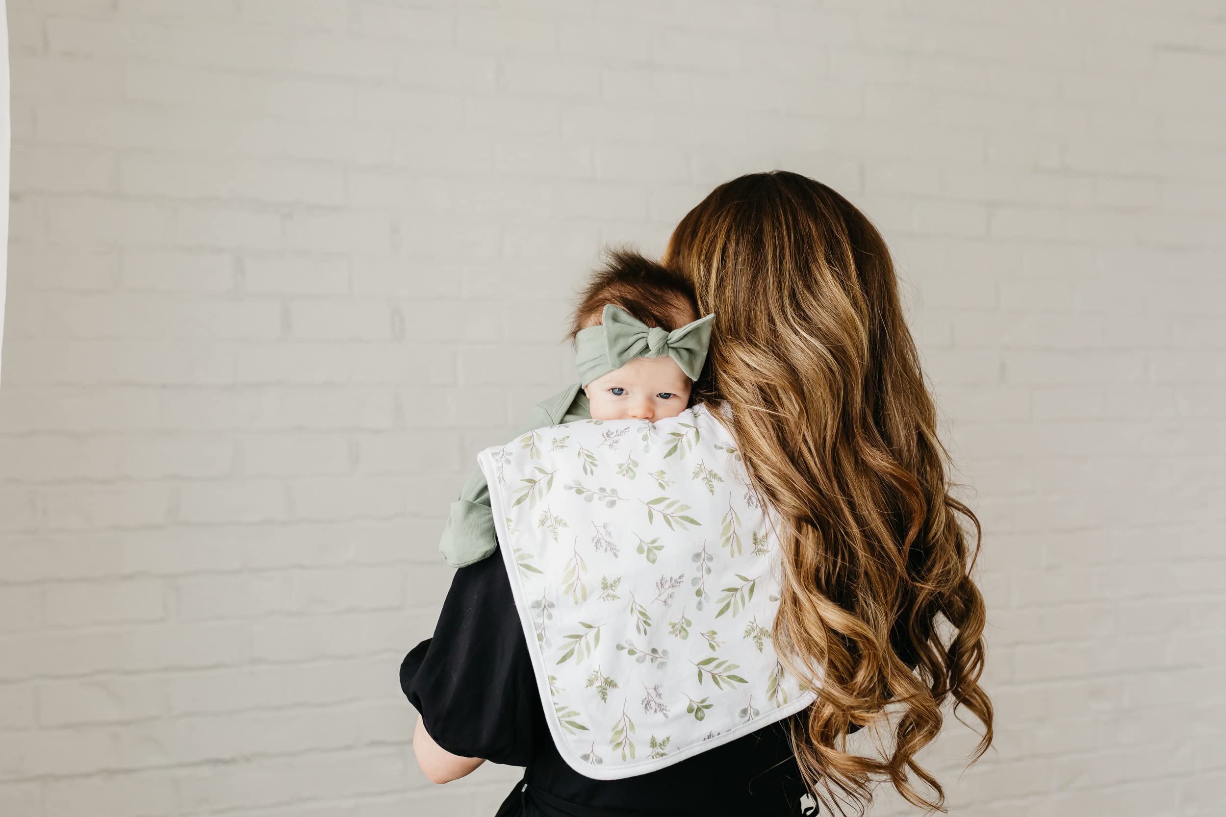 Premium Baby Burp Cloths - 3-Pack Large Cotton Spit Up Rags for Newborns, Ultra Soft & Absorbent with 3 Layers, Perfect Baby Shower Gift for Boys & Girls (21