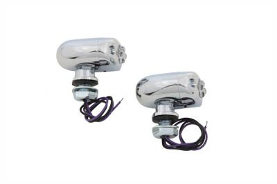 V-Twin 33-0275 LED Purple Marker Light Kit - Center Mount Motorcycle Lights for Harley Davidson, Cruisers & Choppers - Enhanced Night Visibility & Custom Styling
