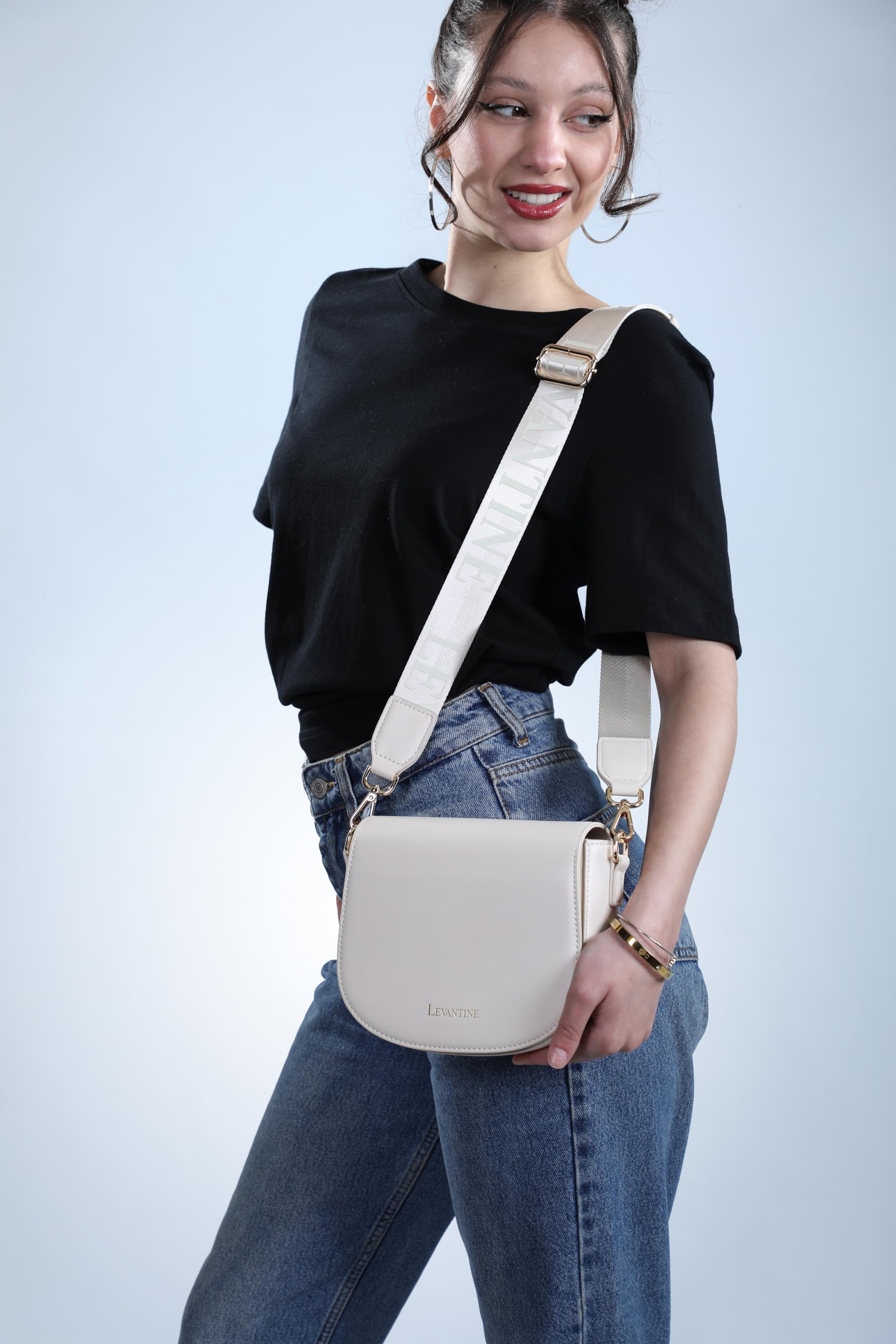 Luxury Vegan Leather Crossbody Purse for Women - Nora Women's Handbag with Detachable Strap - Perfect for Work, Travel & Evening Out