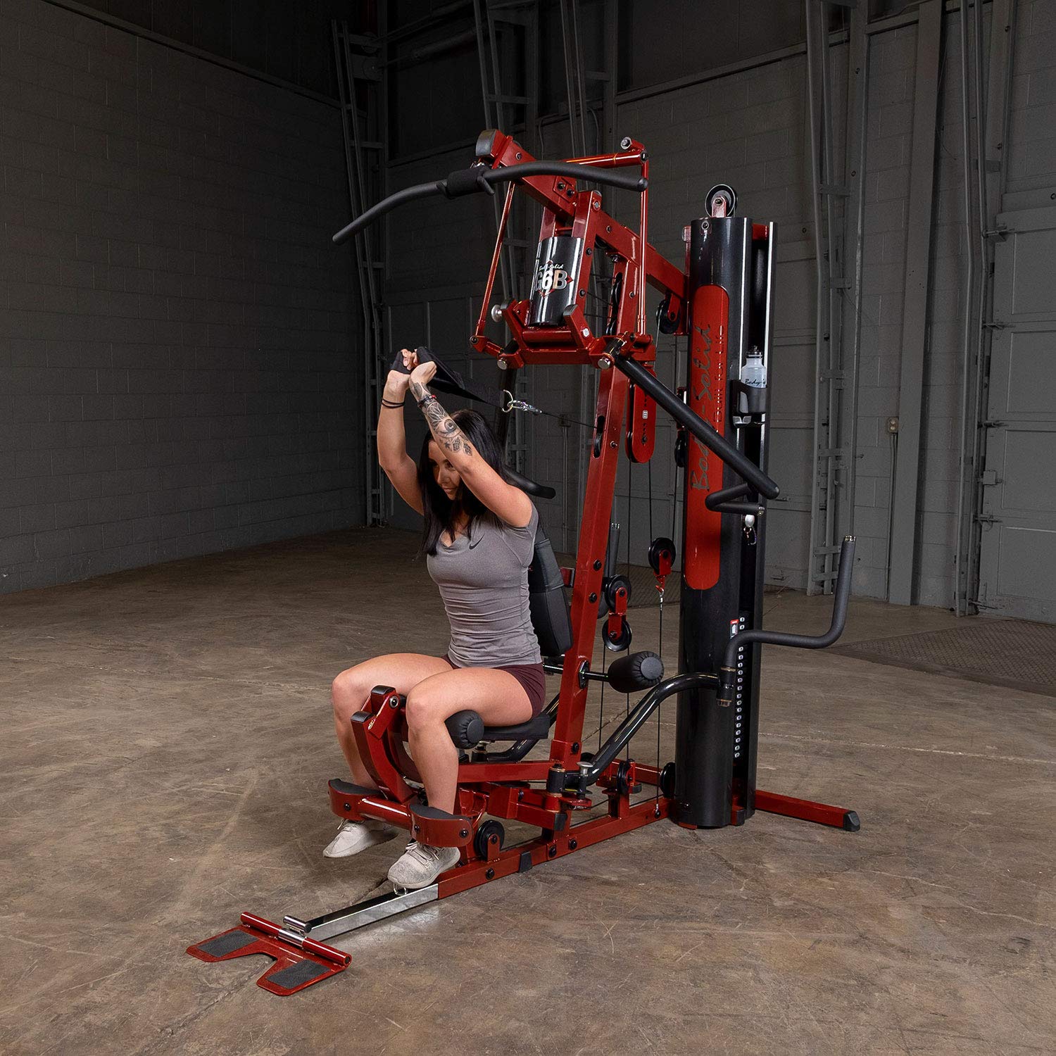 Body-Solid G6BR Multi-Station Gym Machine with 210lb Weights Stack - Bi-Angular Strength Training Equipment for Arms & Legs - Functional Exercise Station for Weight Lifting & Bodybuilding - Perfect for Home Gyms & Commercial Fitness Centers