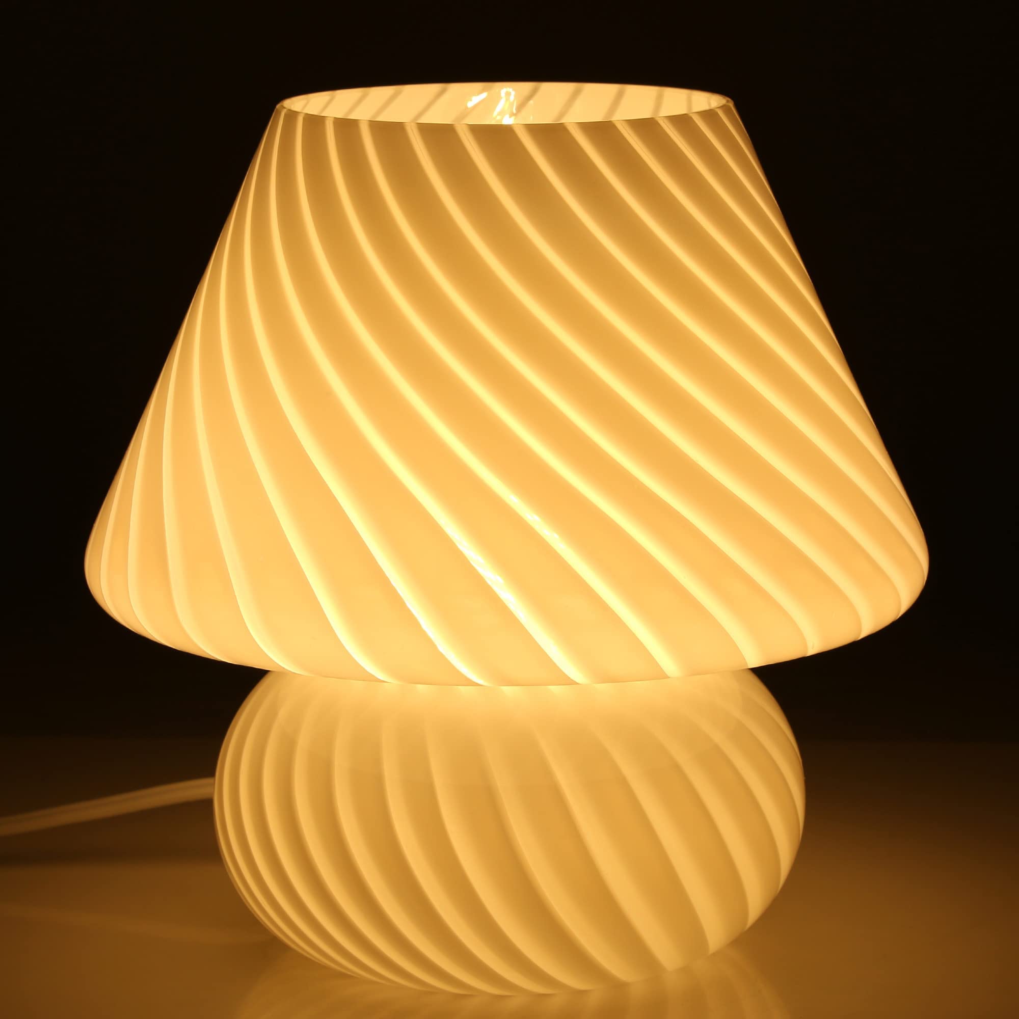 Vintage BSOD Swirl Mushroom Lamp - 9.9