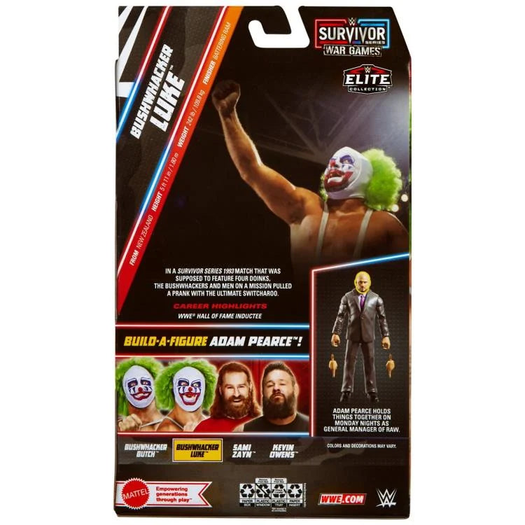 Bushwhacker Luke (Adam Pearce BAF) WWE Survivor Series War Games Elite Action Figure - Collectible Wrestling Toy for Display & Play Battles