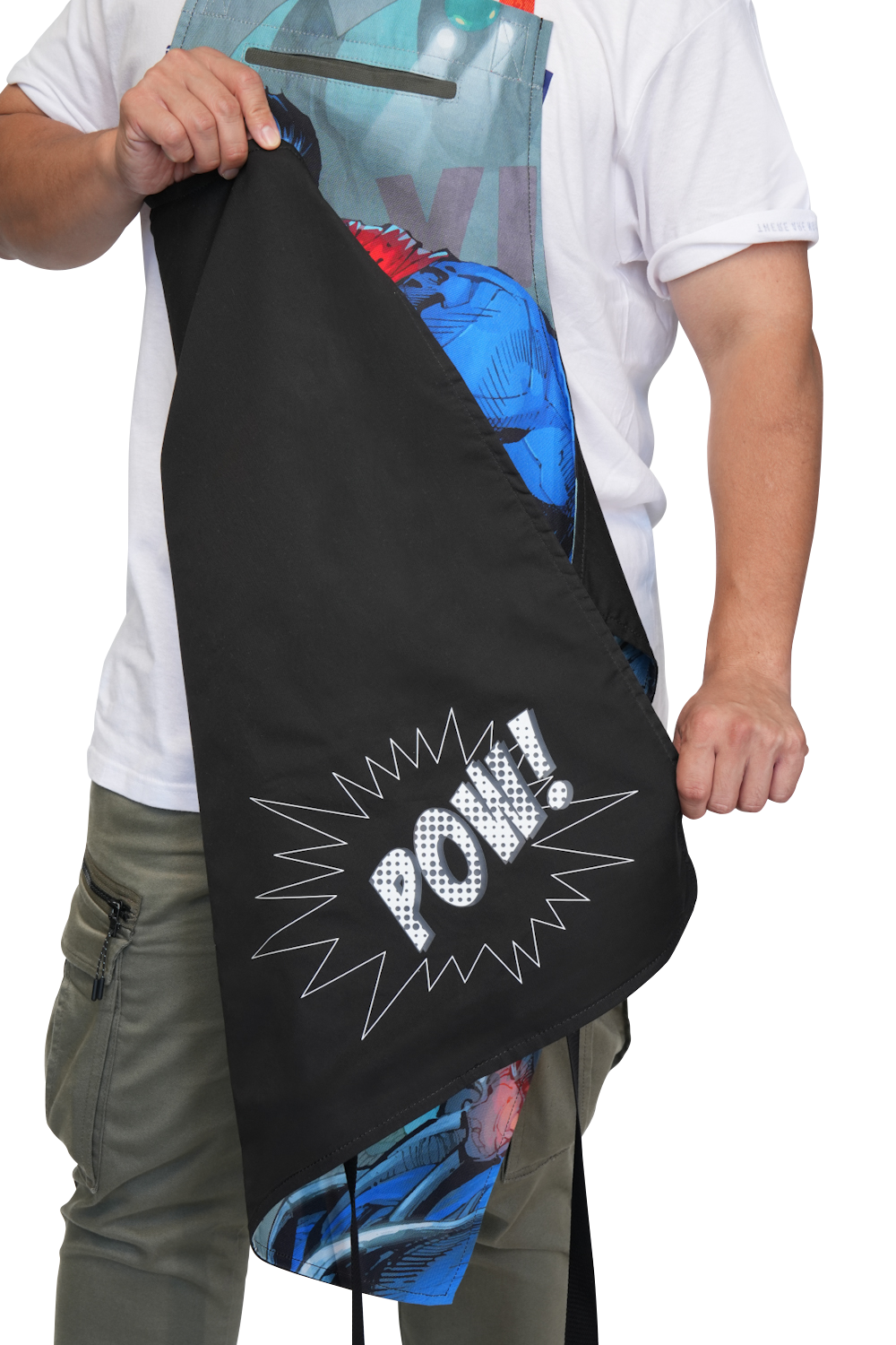 Premium Superman™ Edition Chef's Apron - 100% Breathable Cotton Cooking Apron for Men - Inspired by Man of Steel - Dalstrong © - Perfect for Grilling, BBQ & Kitchen Cooking