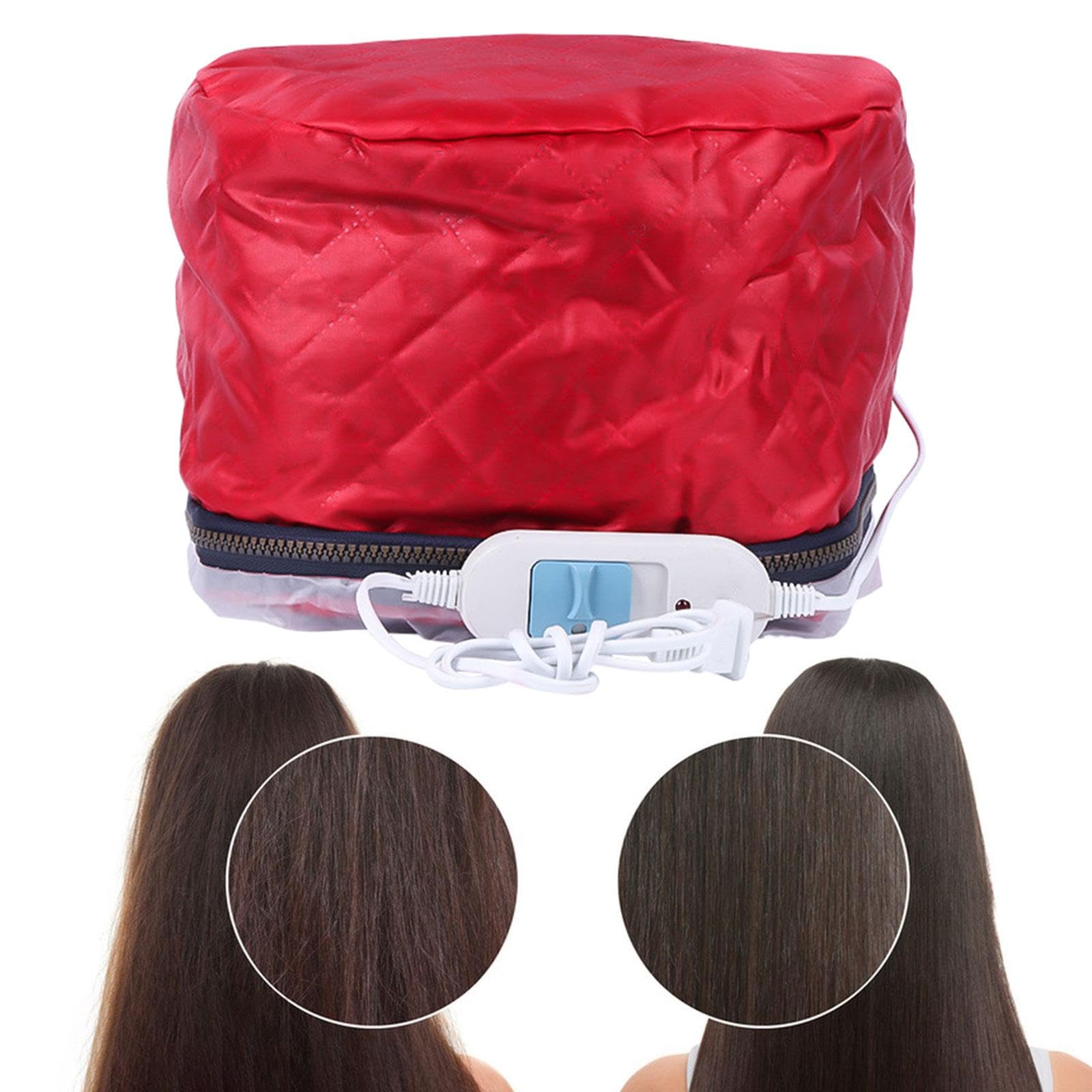 Milageto Electric Heating Cap for Hair Care - 3 Temperature Modes, Hair Steamer Cap for Deep Conditioning & Styling - Perfect for At-Home Spa Treatments & Salon-Quality Hair Care