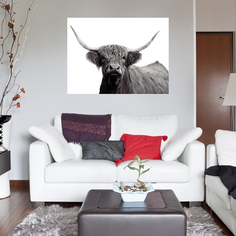 Highland Mist Fine Art Canvas Wall Decor by Bill Philip - 43x32 Inches - Ready to Hang for Living Room, Bedroom, Office & More - Nature Landscape Painting for Home & Commercial Spaces