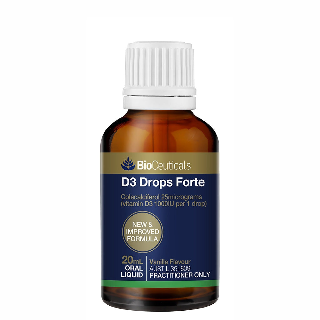 BioCeuticals D3 Forte Oral Liquid - High Potency Vitamin D3 Supplement for Immune & Bone Health - Supports Calcium Absorption & Muscle Function - Ideal for Adults & Seniors - Easy-to-Take Liquid Formula for Better Absorption