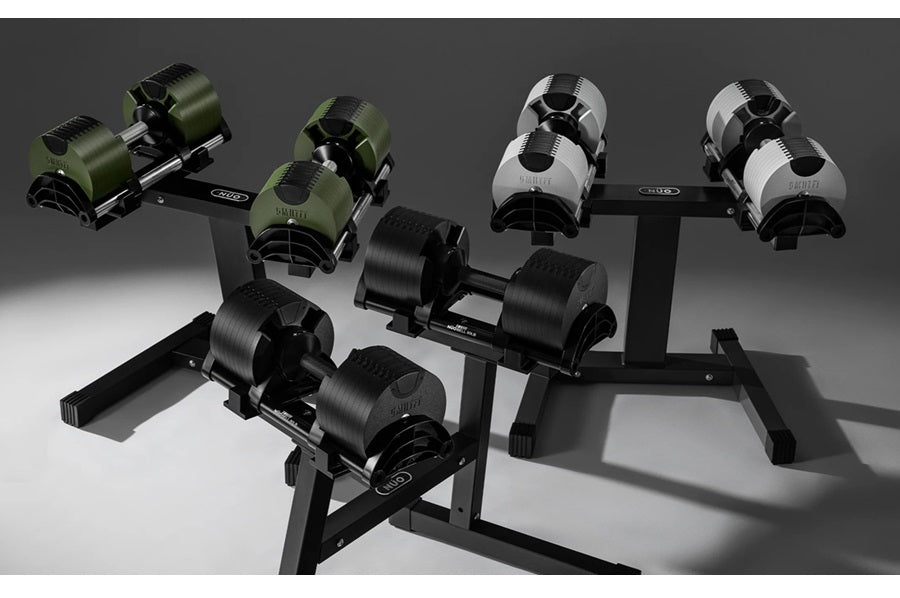 NÜOBELL 80lb Adjustable Dumbbells Set - Matte Black Weight Dumbbells for Home Gym, Strength Training & Fitness Workouts - Perfect for Men & Women