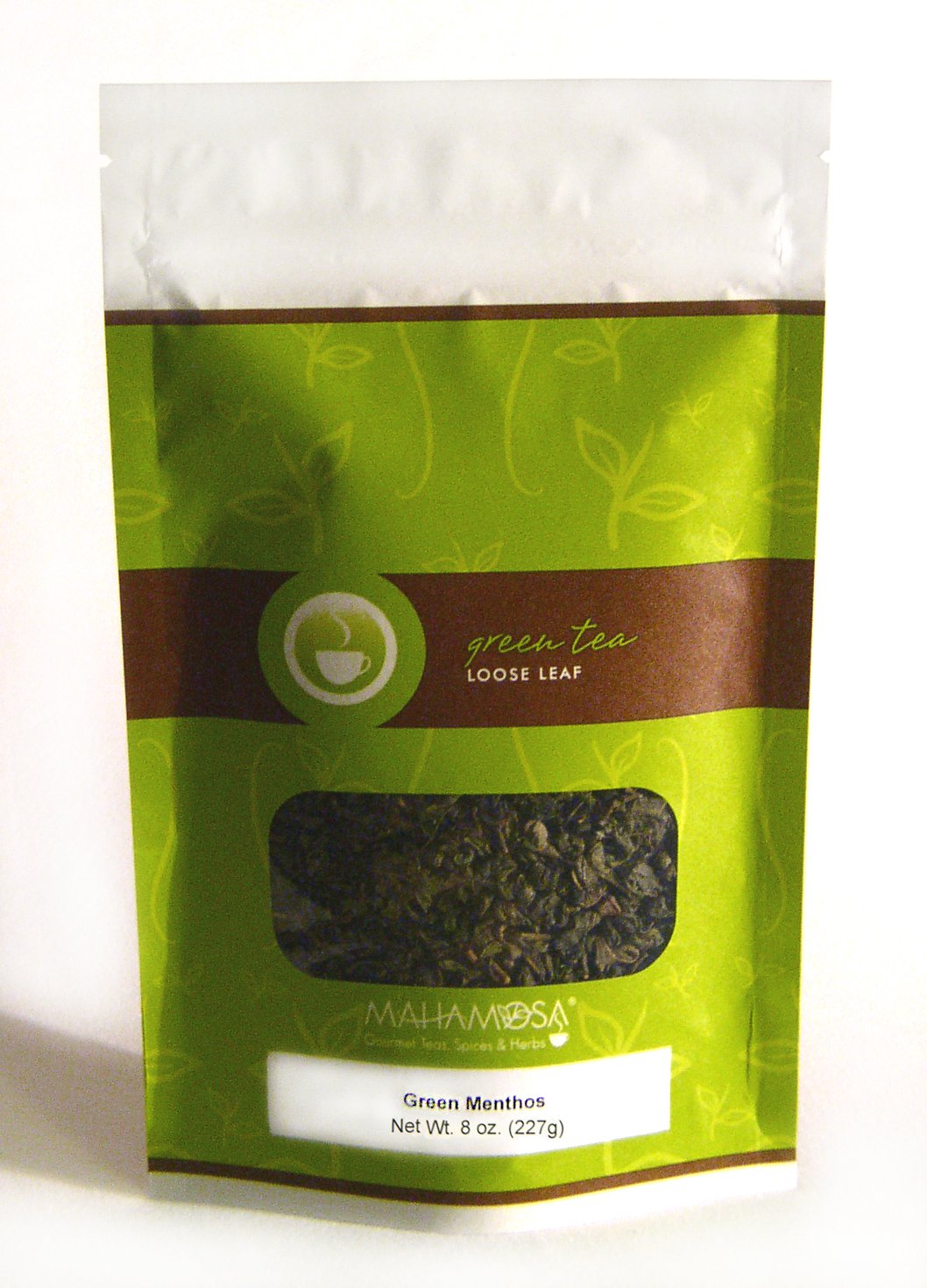 Premium Mahamosa Spearmint Green Tea Loose Leaf - 8 oz Organic Mint Green Tea Blend for Relaxation & Energy - Refreshing Iced or Hot Tea for Home, Office & Wellness Retreats