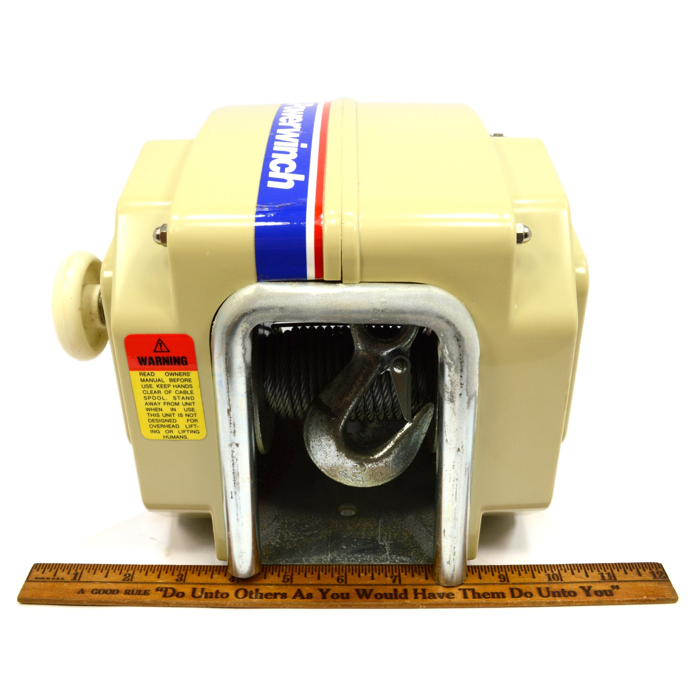 POWERWINCH No. 312 Electric Trailer Winch - 12V Heavy Duty Boat & Utility Winch with Remote Control - Perfect for Boat Trailers, ATV Hauling & Off-Road Recovery