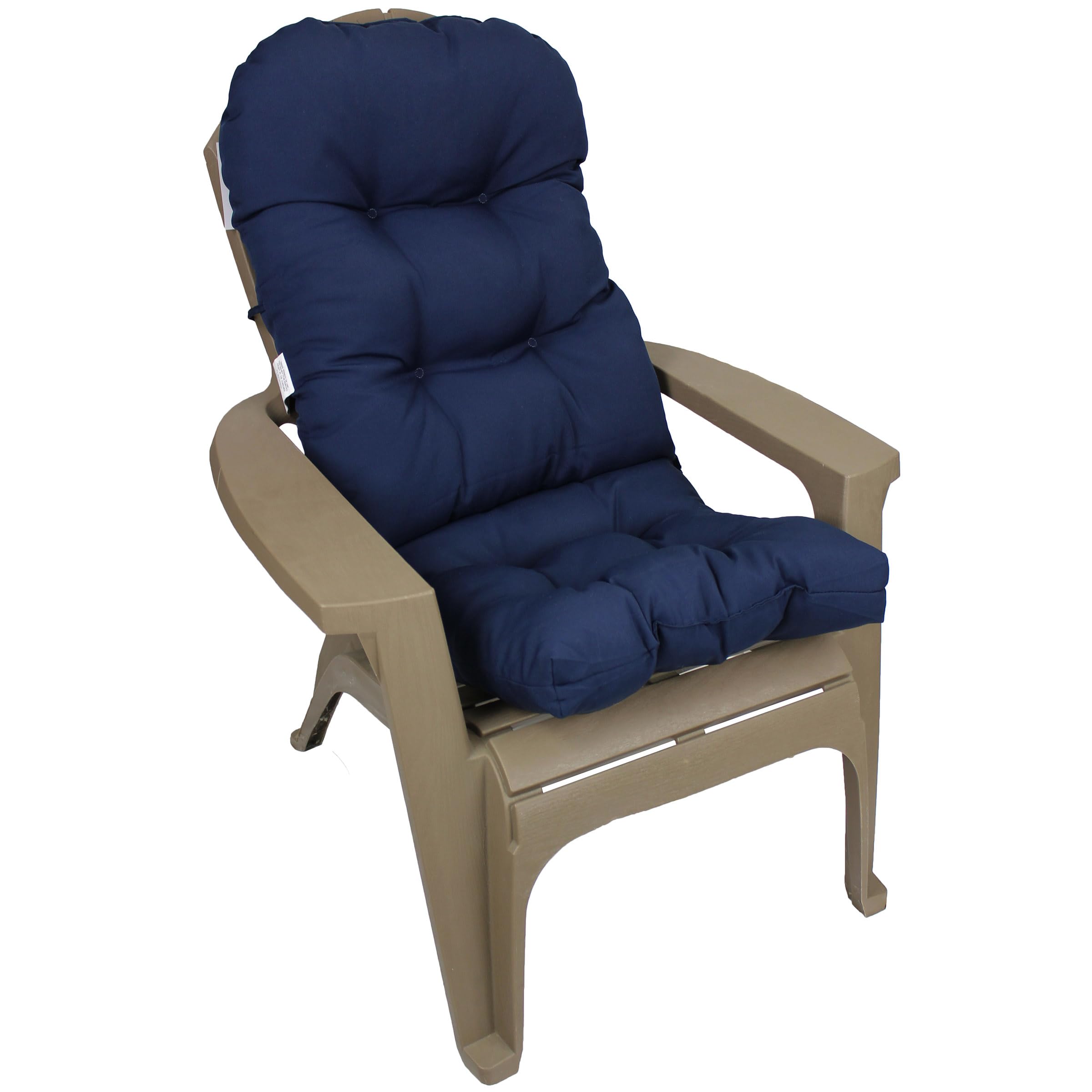 Premium Indoor/Outdoor Adirondack Chair Cushion - Waterproof & UV Resistant - Navy Blue - 1 Pack - Perfect for Patio, Deck, Garden, and Poolside Relaxation