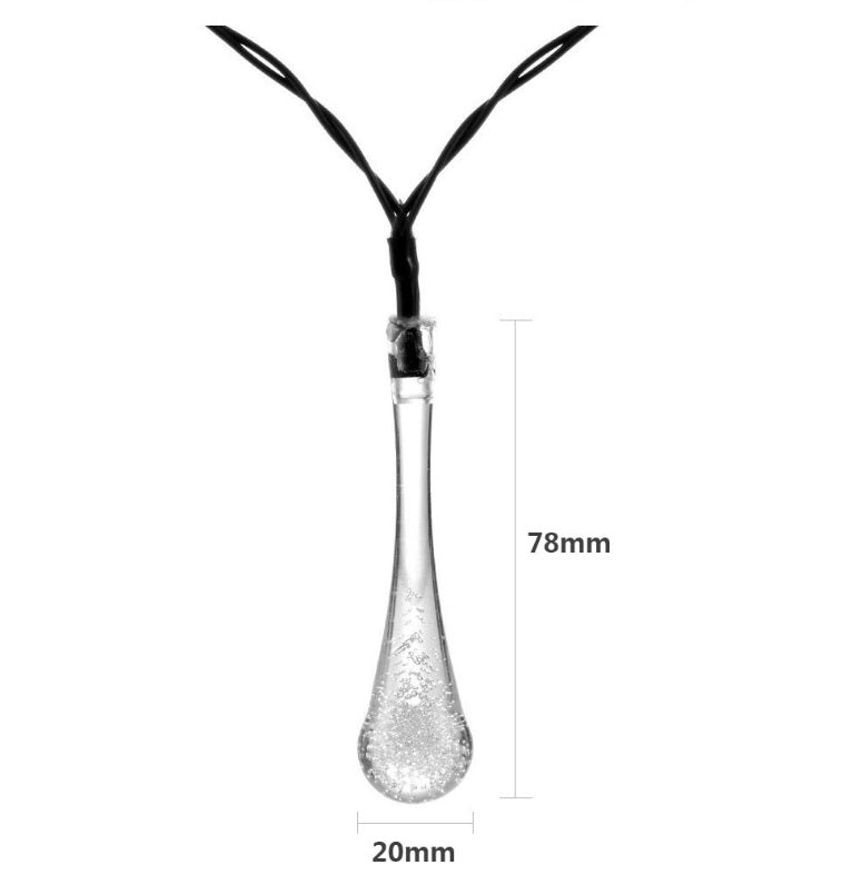 Solar Fairy Tears Solar Lights - Waterproof Outdoor Garden Decor for Patio, Yard, Pathway - Romantic Ambiance for Weddings, Parties & Evening Gatherings