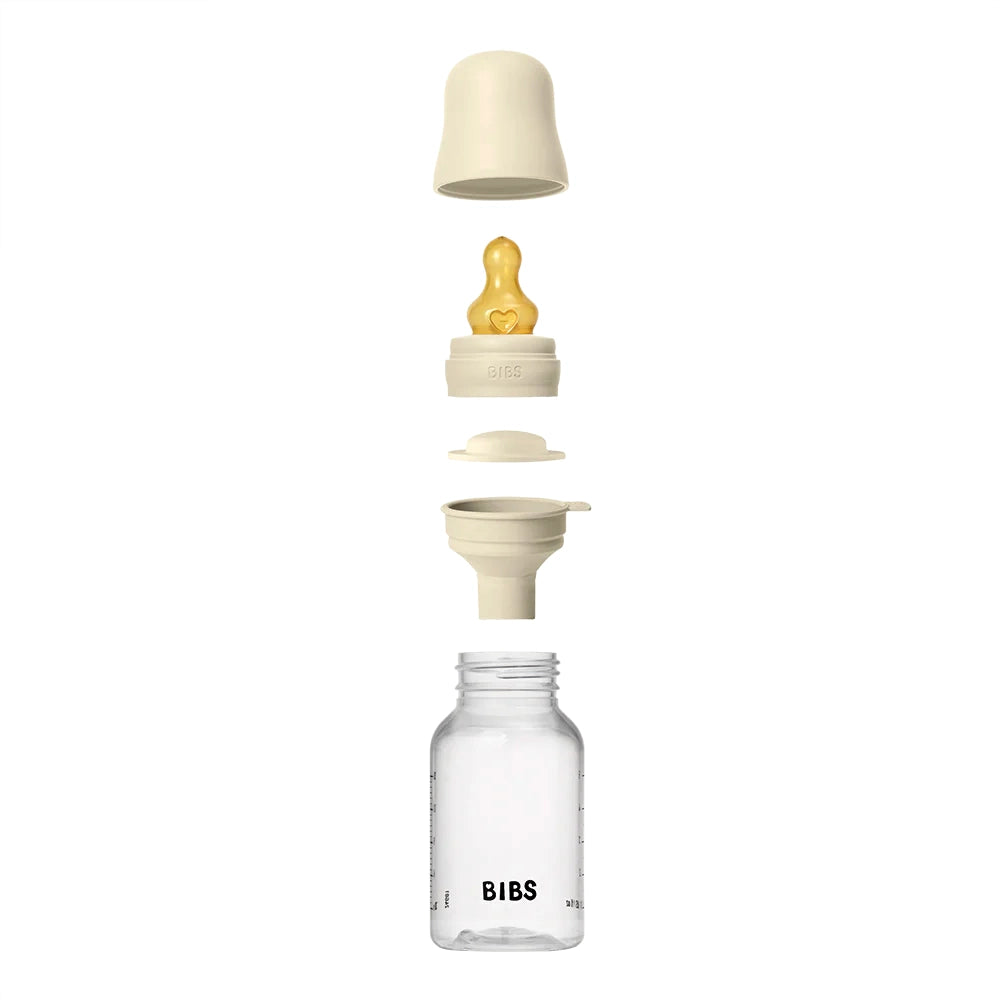 Soft Latex Baby Bottle Bib Set - 150ml Ivory - Durable & Leak-Proof for Mess-Free Feeding - Perfect for Infants & Toddlers at Home or On-the-Go