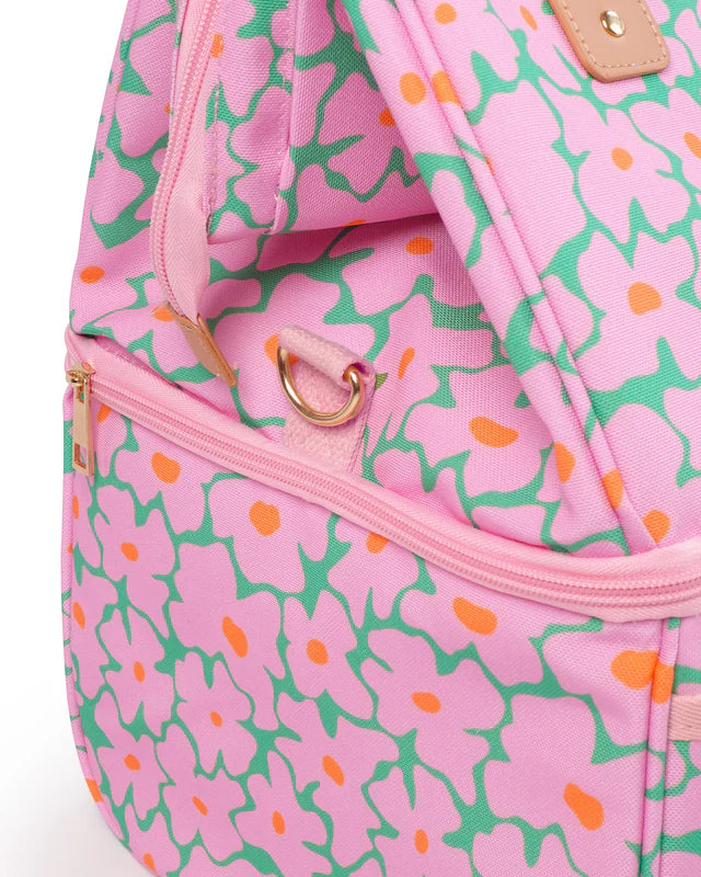 The Somewhere Co Blossom Cooler Bag - Insulated Picnic Tote for Beach, Camping & Outdoor Adventures | Leakproof & Stylish Lunch Bag for Women & Men