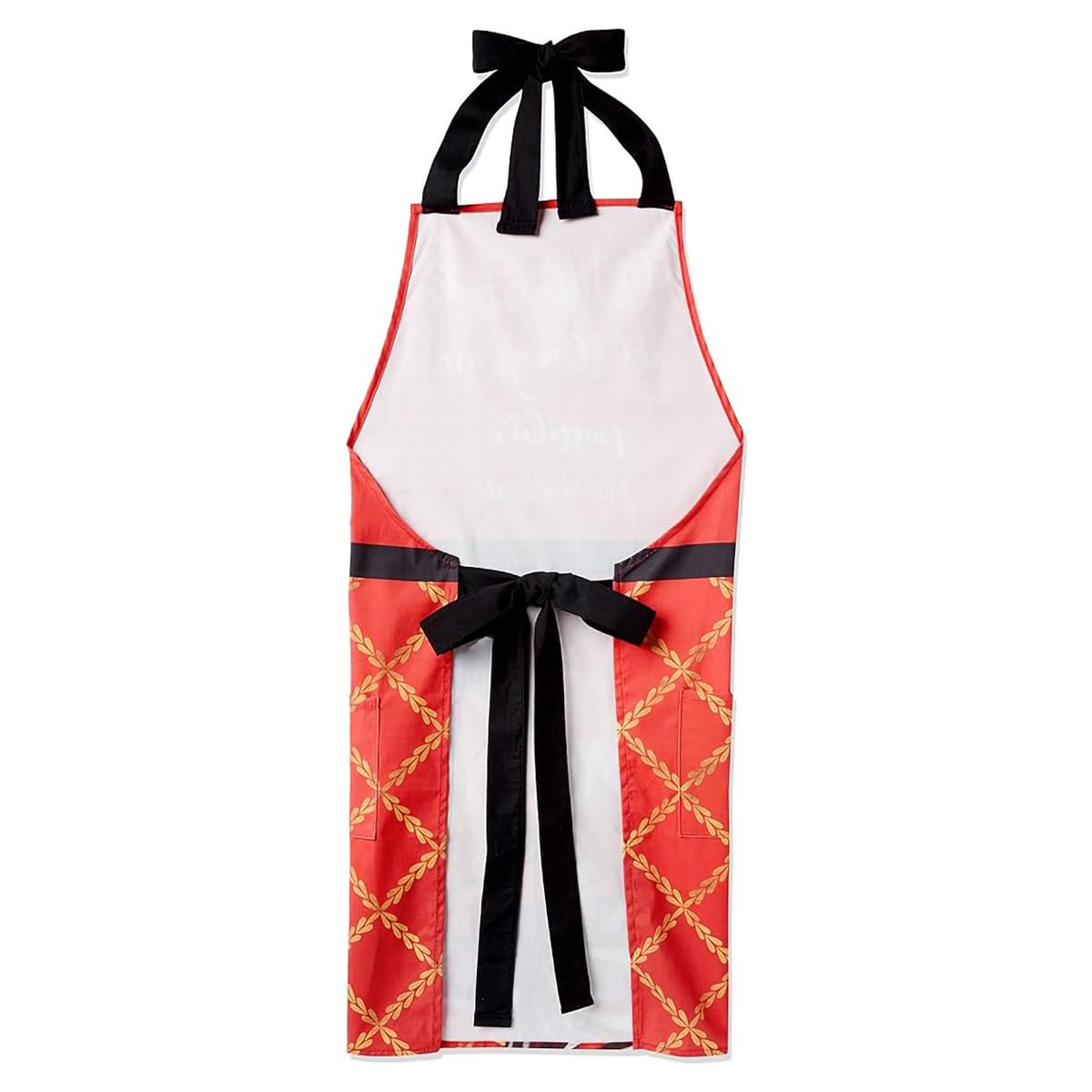 African American Expressions Red and White Apron - Stylish Kitchen Apron for Cooking, Baking & BBQ - Perfect for Home Chefs & Cultural Celebrations