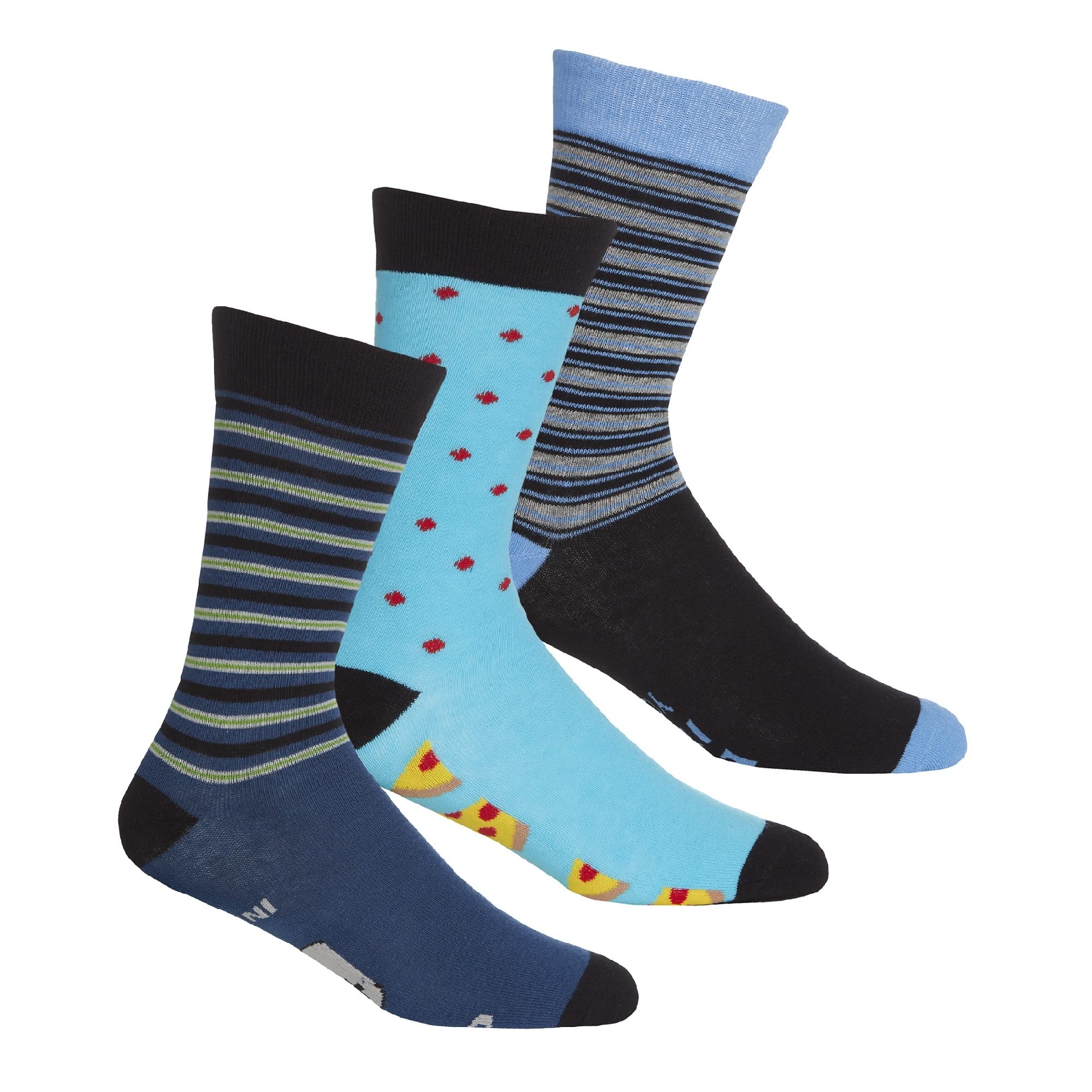 Funny Men's Novelty Socks Pack of 3 - Cool Graphic Crew Socks with Humorous Slogans - Perfect Gift for Dad, Husband & Boyfriend - Great for Casual Wear, Gifts & Special Occasions