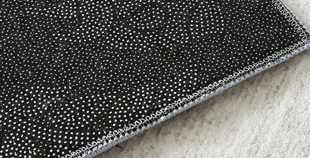 Ultra Soft Oval Wool Area Rug 5ft - Minimalist Shaggy Carpet for Living Room, Dining Room, Nursery, Bedroom & Home Office - White Irregular Runner Rug for Cozy Home Decor