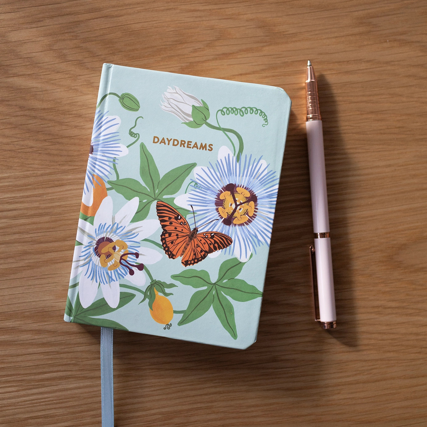Botanica Paper Co. Hardcover Notebook - Passion Flower Daydreams Design | Premium Lined Journal for Writing, Sketching & Note Taking | Perfect Gift for Students, Artists & Professionals