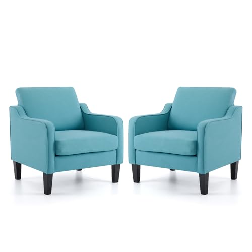 Teal Blue Linen