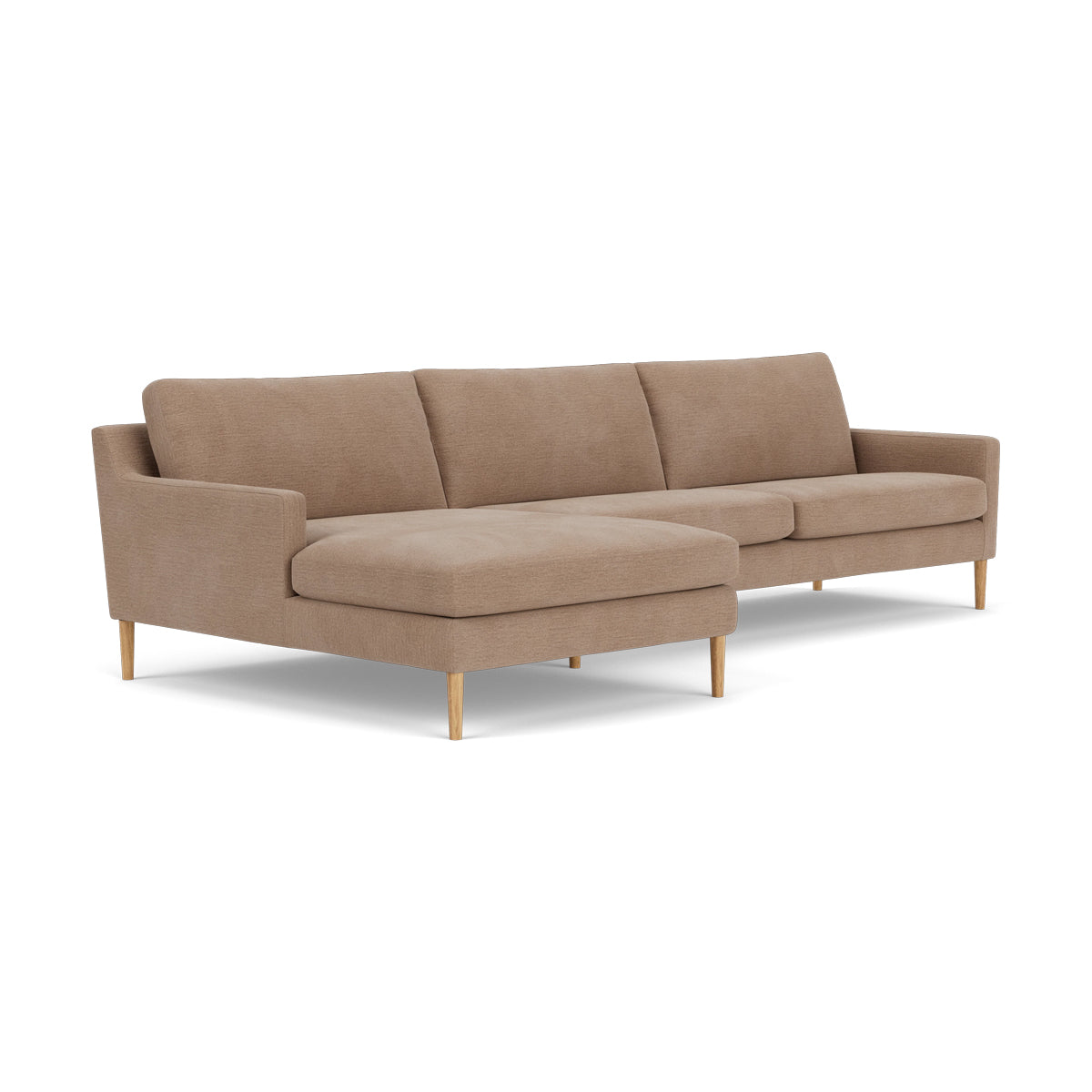 Astha Fabric Left Chaise Sofa - Modern L-Shaped Sectional Couch with Reversible Design for Living Room, Lounge & Home Theater Comfort