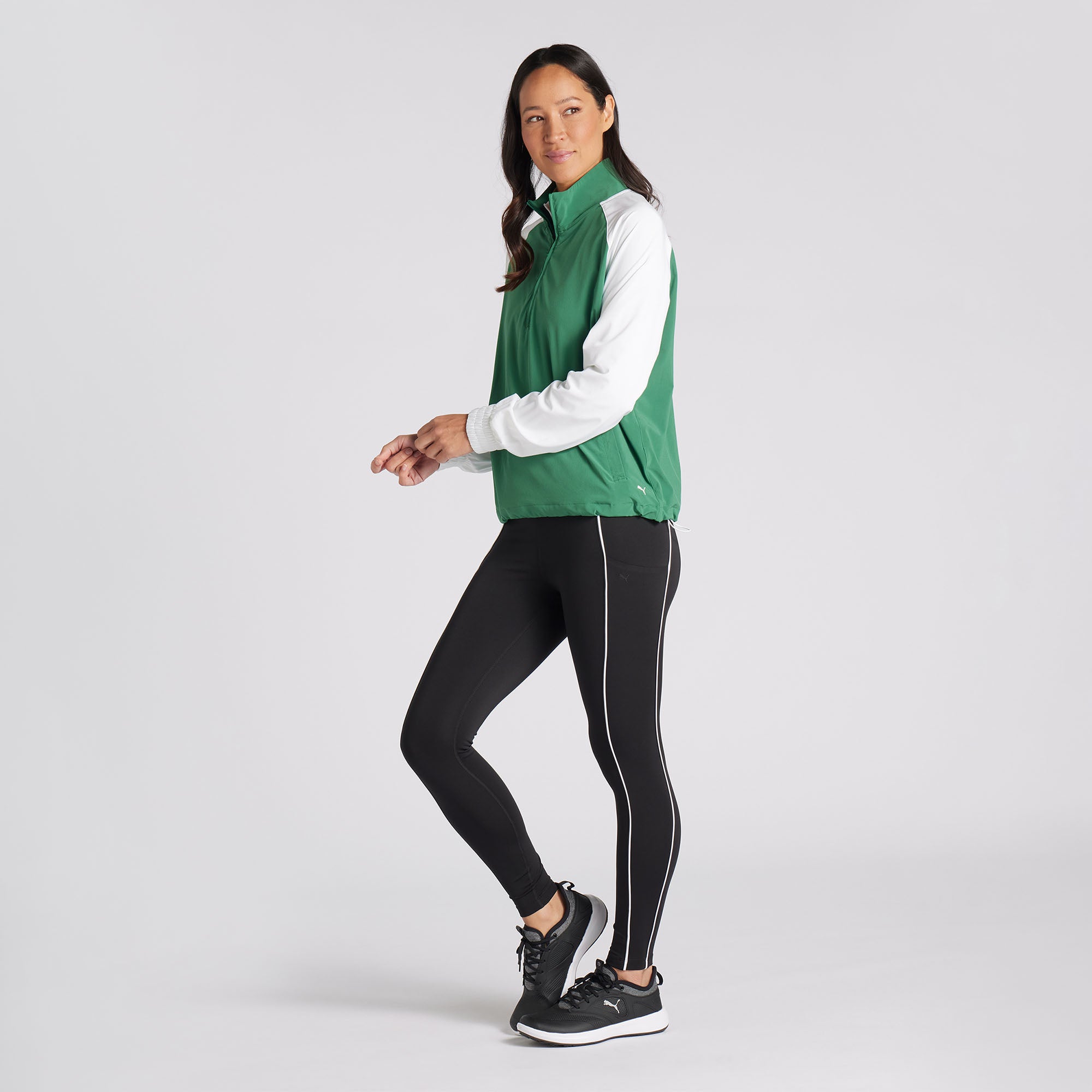 Women's Lightweight Waterproof Golf Jacket 1/4 Zip Pullover - Breathable Windbreaker for Outdoor Sports & Casual Wear