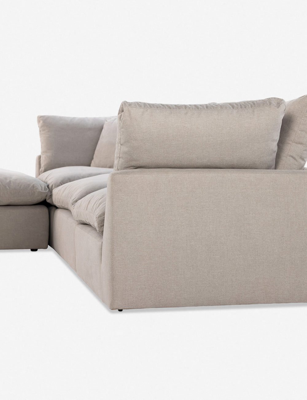 Bernard Modern Sectional Sofa with Reversible Chaise - Comfortable L-Shaped Couch for Living Room, Family Room & Apartment - Soft Fabric Upholstery & Sturdy Wooden Frame