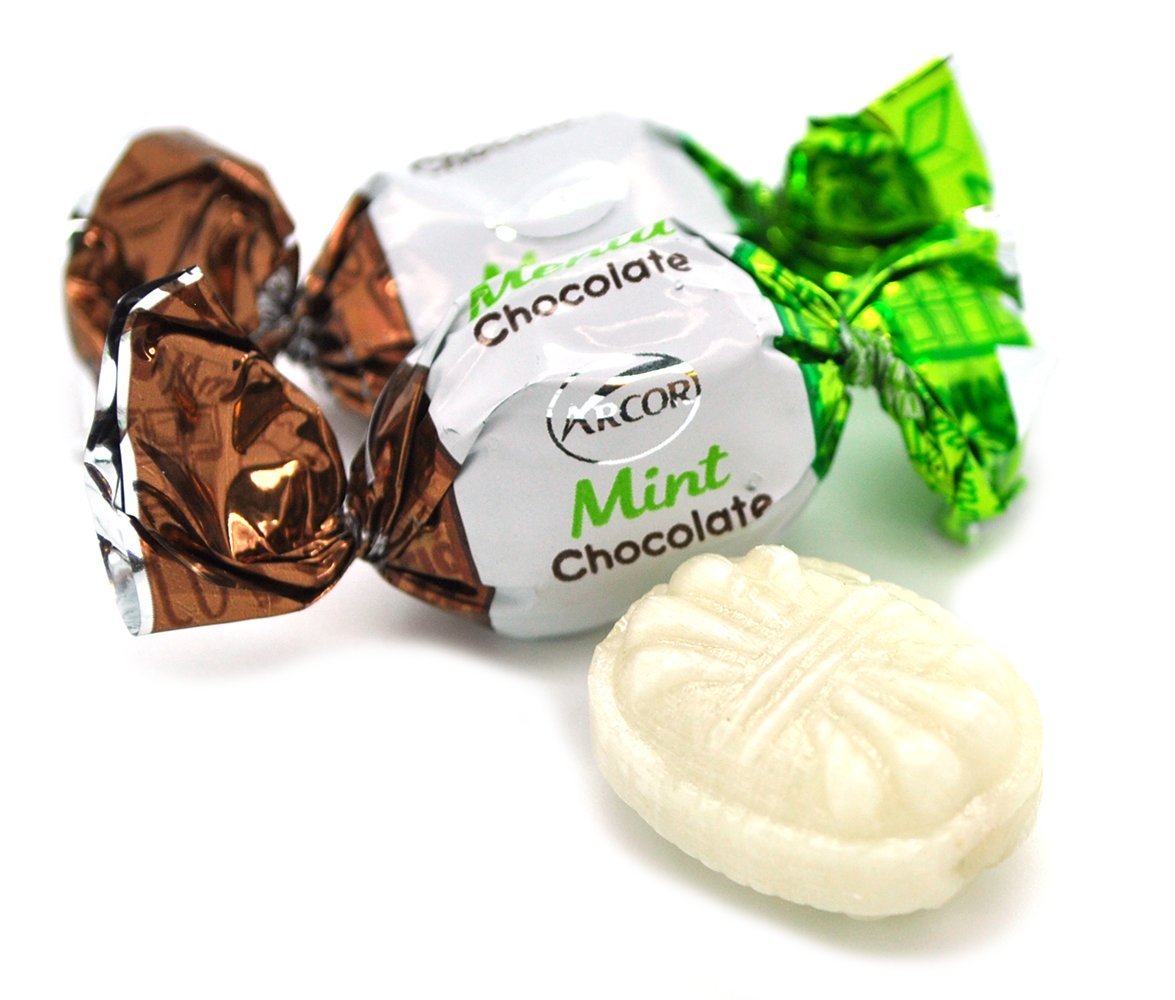 SweetGourmet Chocolate Filled Mints - Premium Hard Candies Bulk 4lbs | Arcor Brand | Perfect for Office Snacks, Party Favors & Gift Baskets