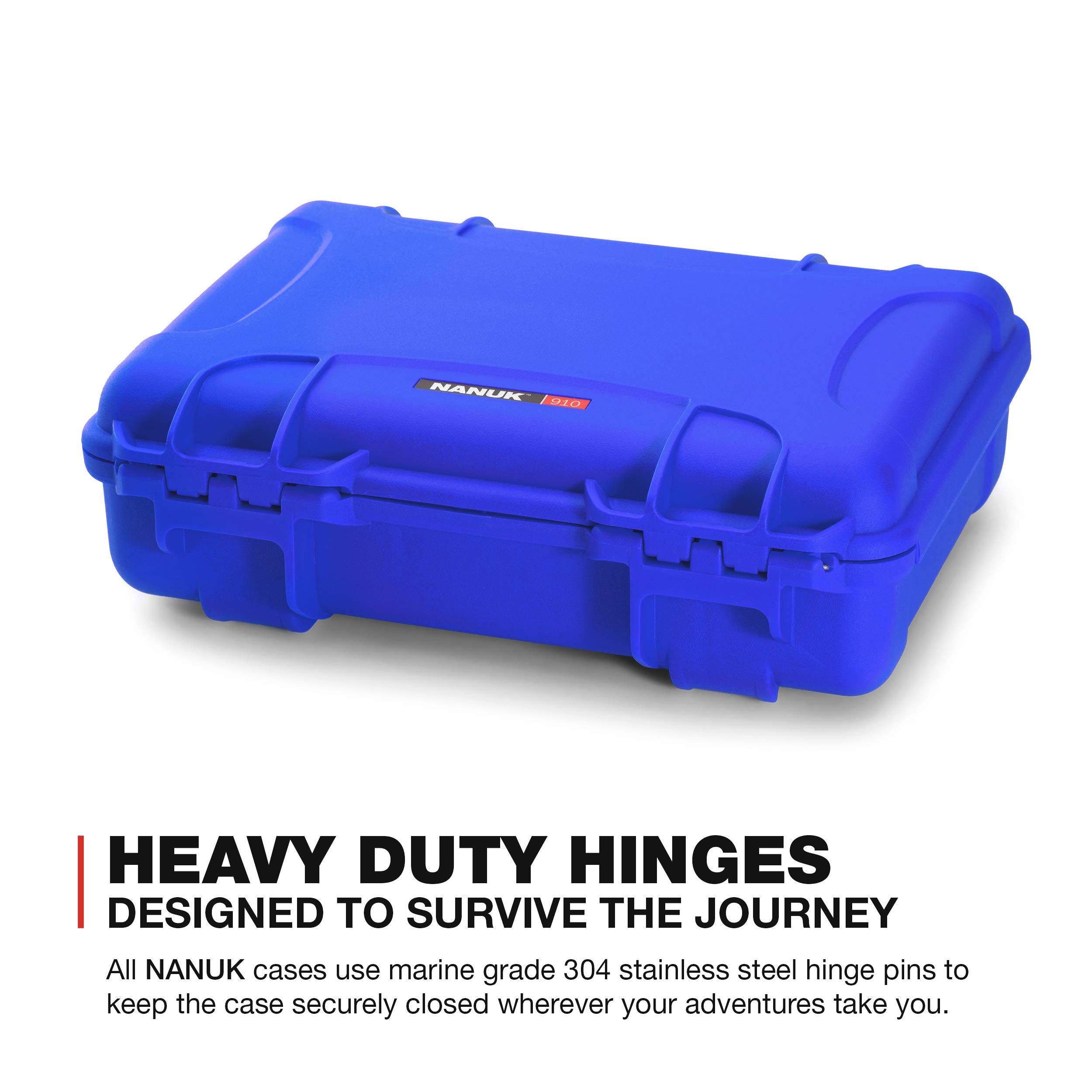 Nanuk 910 Waterproof Hard Case with Custom Foam Insert - Protective Storage for Sennheiser ENG & Senal Audio Equipment (Blue) - Perfect for Field Recording, Studio Transport & Equipment Protection