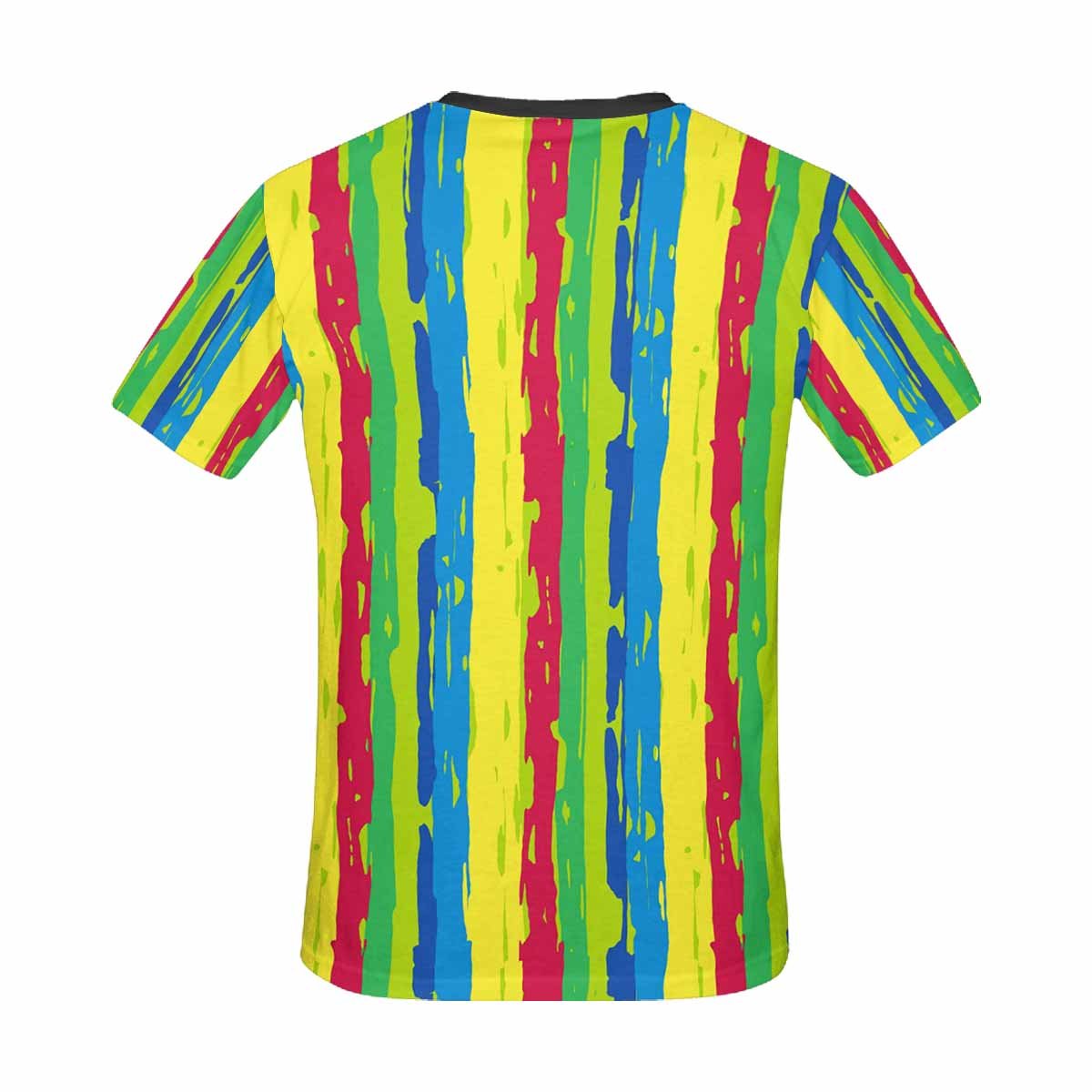 Colorful Stripes Pattern Women's Graphic T-Shirts - Casual Summer Tees for Streetwear & Everyday Outfits