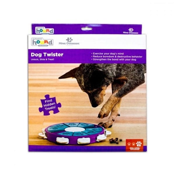 Outward Hound Twister Interactive Puzzle Dog Toy - Fun Treat Dispenser for Small & Large Breeds - Perfect for Indoor Play, Training & Mental Stimulation