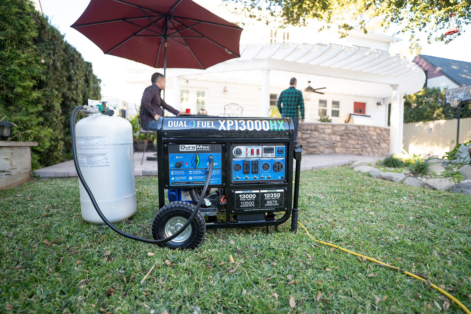 13,000W Dual Fuel Portable Generator with CO Alert - Reliable Power for Camping, Emergencies & Outdoor Events