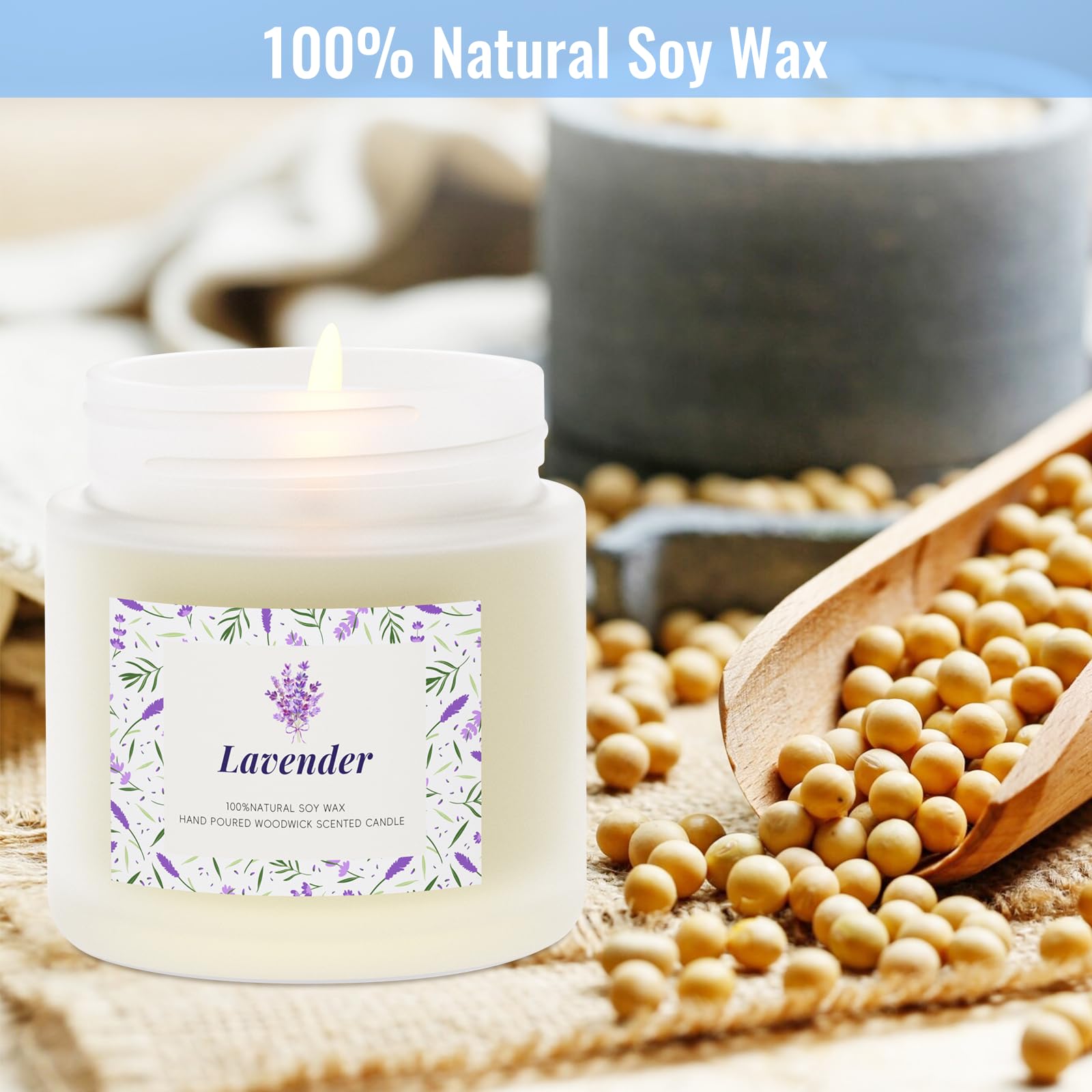 5 Pack Long-Lasting Scented Candles for Home - Natural & Safe Ingredients, Aromatherapy Candles for Women, Perfect for Birthday, Christmas & Holiday Gifts - Create Cozy Ambiance for Relaxation, Meditation & Romantic Dinners