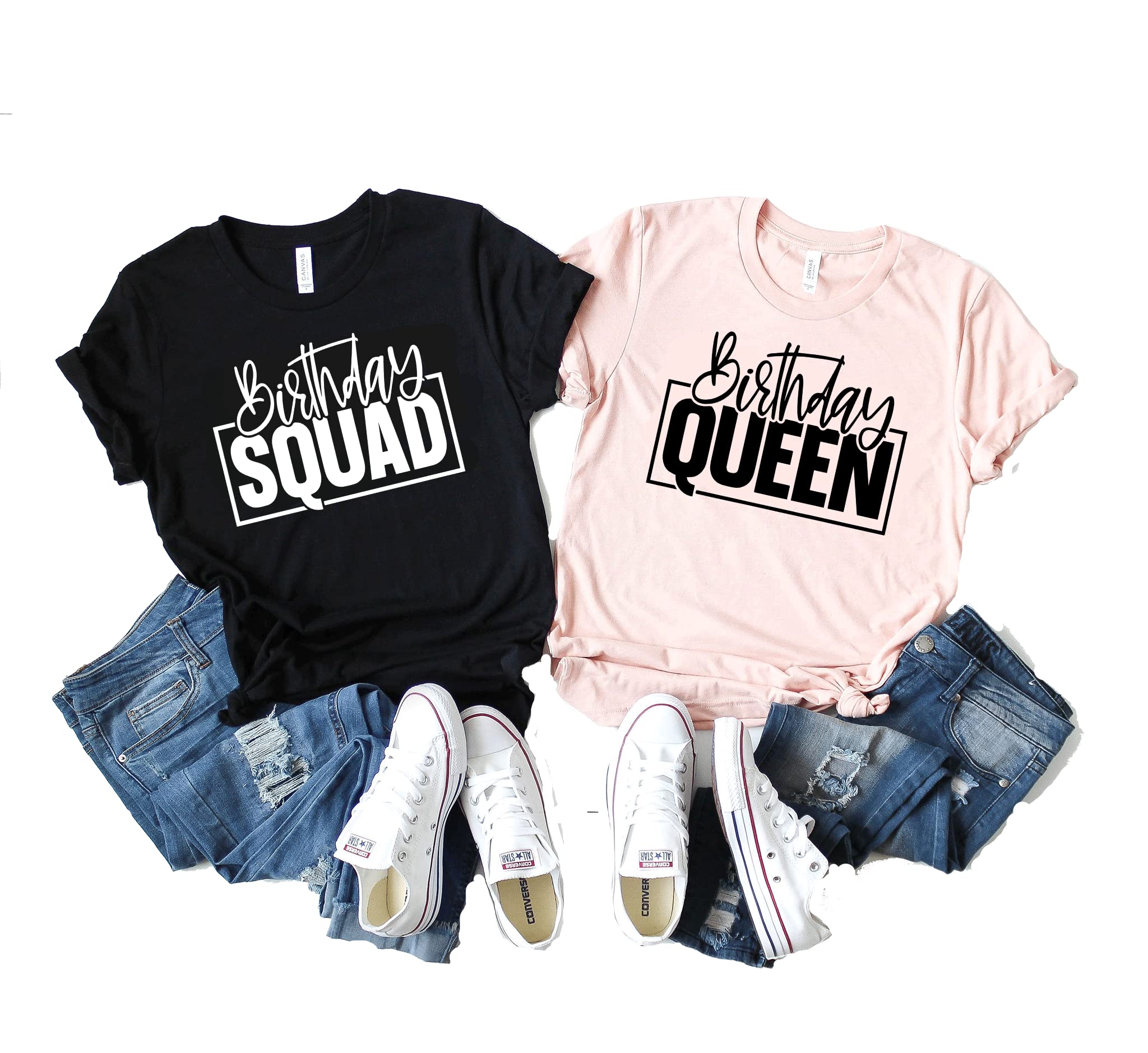 Birthday Queen T-Shirt for Women - Fun Birthday Squad Shirts, Perfect Birthday Party Outfit & Gift Idea - Great for Girls Night Out, Bachelorette Parties & Special Celebrations