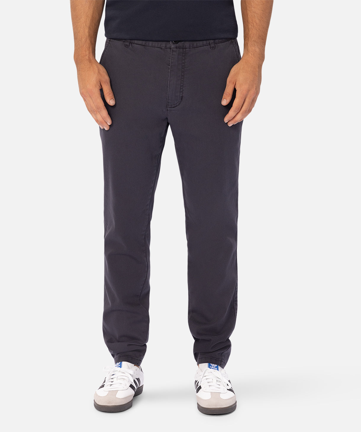 Slim Comfort Cuba Chino Pants for Men - Classic Antique Navy Casual Trousers | Perfect for Office, Travel & Everyday Wear