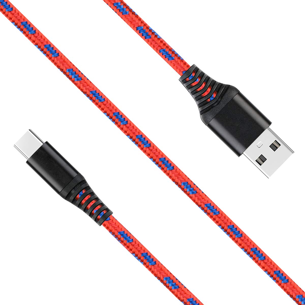 2-Pack 10ft USB Type C Fast Charging Cable - Quick Charge 3.0 Compatible with Samsung Galaxy S20/S10/S9/A71/A51/A31/A11, Kindle Fire 10, Xbox Series S, Xiaomi Redmi 10 - Perfect for Home, Office & Travel Charging