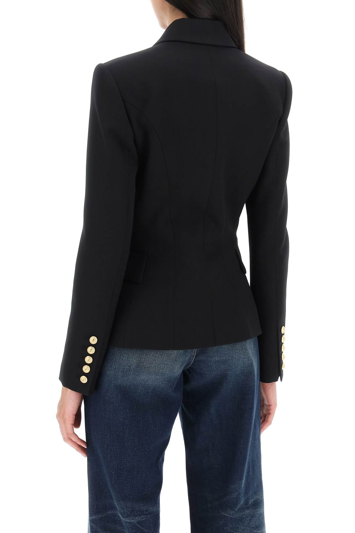 Balmain Wool Double Breasted Jacket for Men & Women - Perfect for Office, Business Meetings & Formal Events