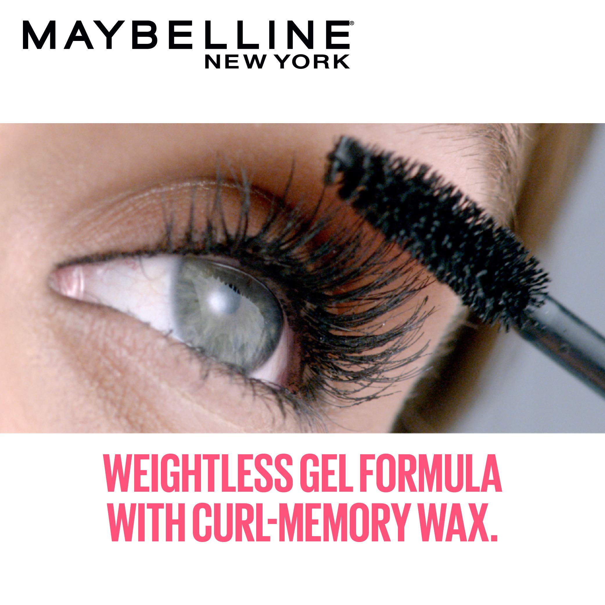 Maybelline New York Hypercurl Waterproof Mascara & Lash Sensational Waterproof Mascara - Black (9.2ml & 10ml) - Volumizing, Lengthening for All-Day Wear - Perfect for Weddings, Swimming & Special Occasions