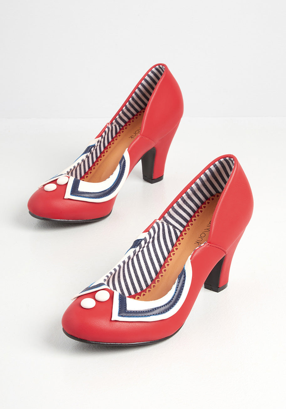 Nautical Nuances Heel - Comfortable Women's Boat Shoes for Sailing, Walking & Casual Wear - Perfect for Beach, Yacht & Summer Outfits