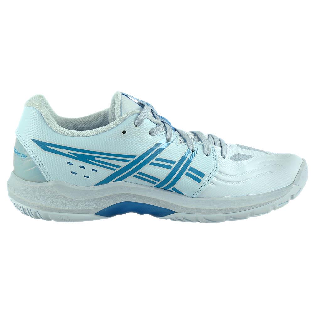 ASICS Women's Powerbreak FF Volleyball Shoes - Light Blue/Blue Coast - Indoor Court Sports & Training Sneakers for Women