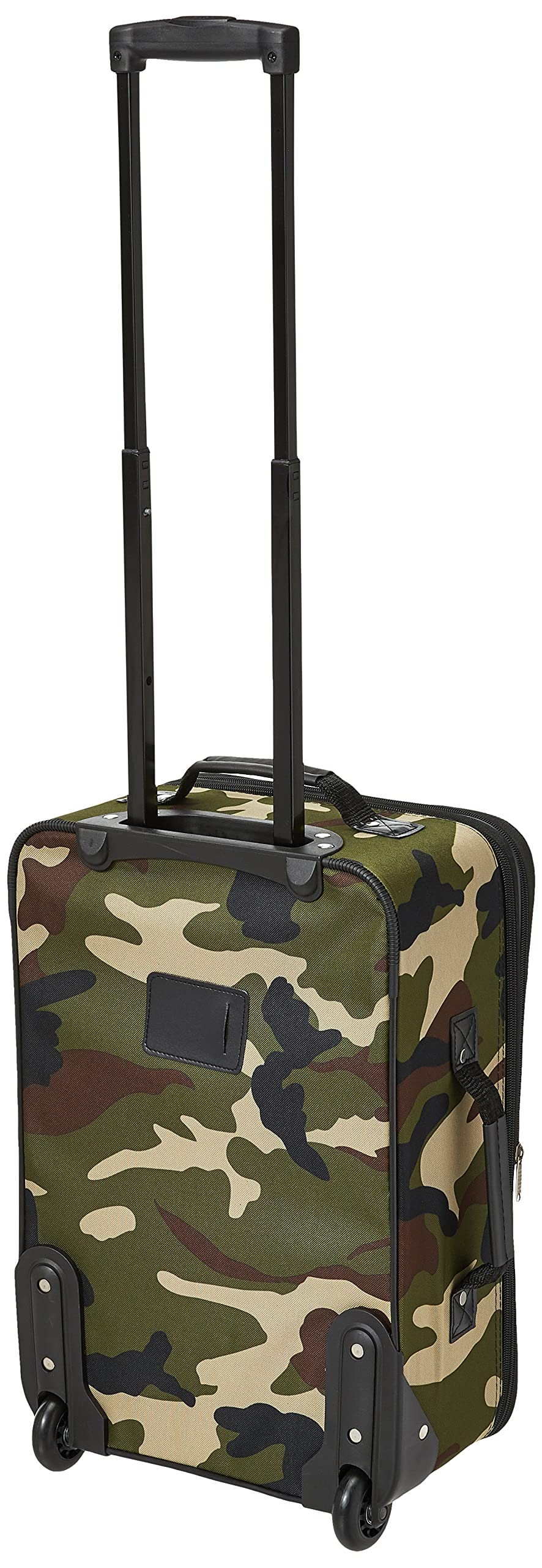 Rockland Fashion Softside Expandable Upright Luggage Set with Wheels & Telescopic Handle - 2-Piece (14/19) Camouflage Design - Perfect for Travel, Business Trips & Weekend Getaways