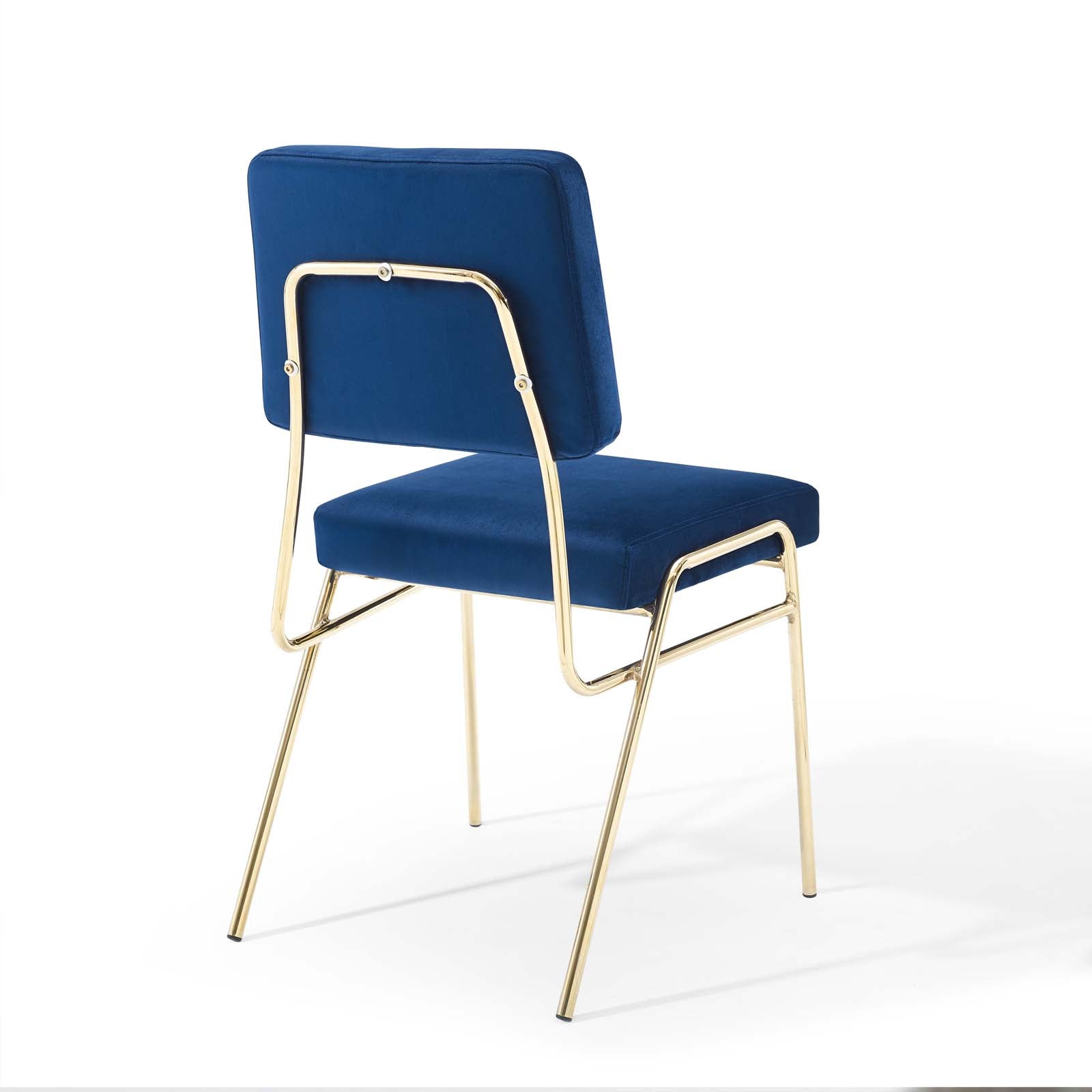 Luxury Velvet Dining Chairs Set of 2 - Modern Upholstered Side Chairs for Kitchen, Dining Room & Office - Soft Performance Fabric & Sturdy Wooden Legs