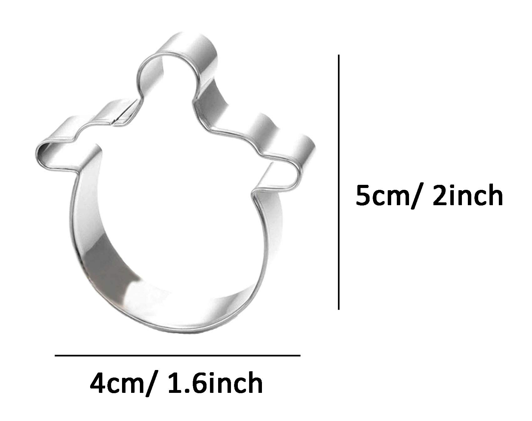 Mini Baby Bottle Teat Nipple Pacifier Shaped Cookie Cutter - Stainless Steel Baking Mold for Baby Shower, Gender Reveal & Newborn Celebration Parties - Perfect for DIY Cookies, Cupcakes & Cake Decorating