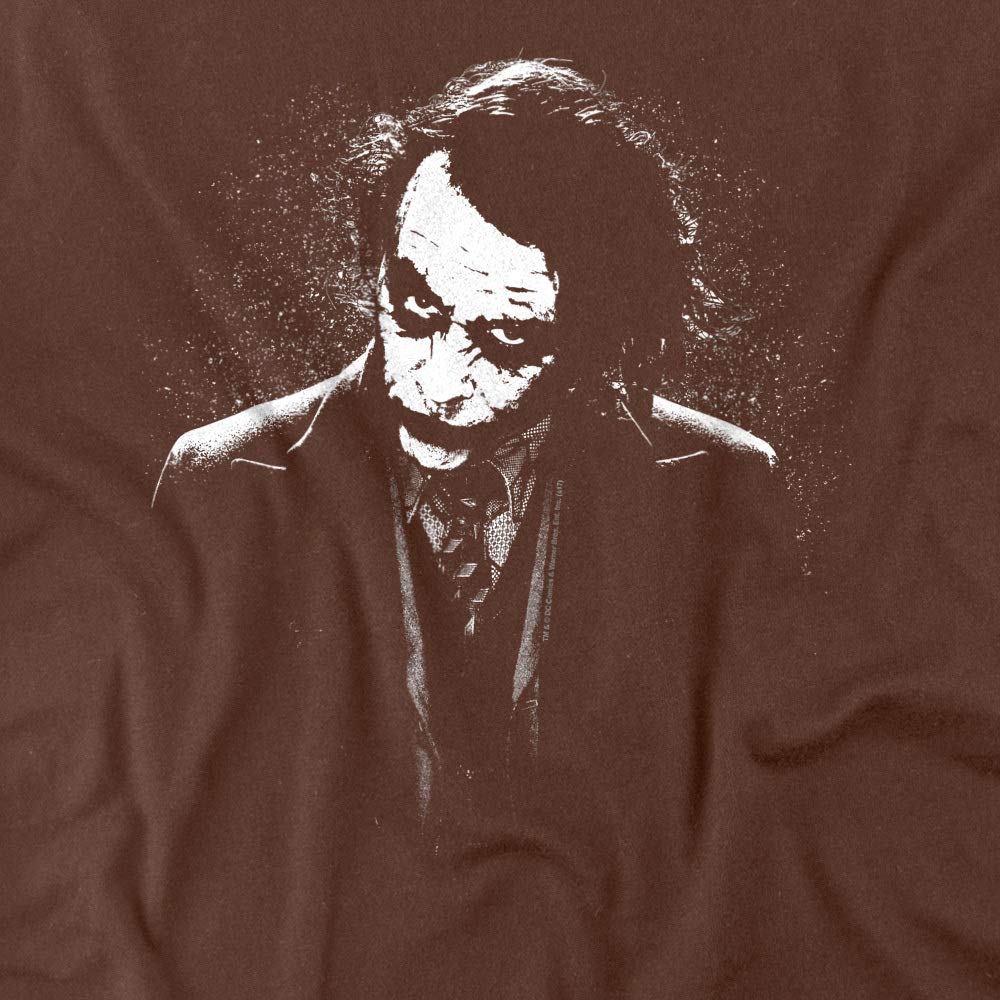 Popfunk Classic The Dark Knight Heath Ledger Joker T-Shirt - Batman Movie Merchandise for Fans & Cosplay