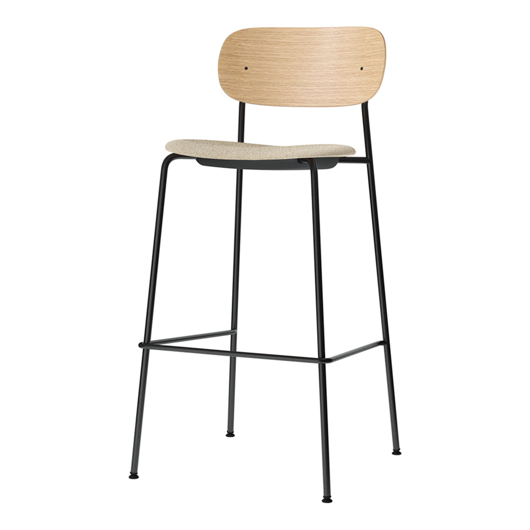 Co Bar Chair with Upholstered Seat - Modern Counter Height Stool for Kitchen Island, Bar, and Dining Room - Comfortable & Stylish Seating Solution
