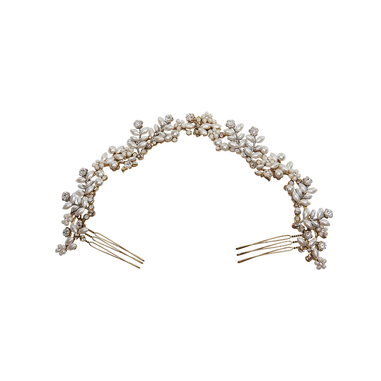 Stassi Halo - Elegant Hair Accessory for Women | Perfect for Weddings, Parties & Special Occasions | Shiny Rhinestone Headband for Formal Events & Prom