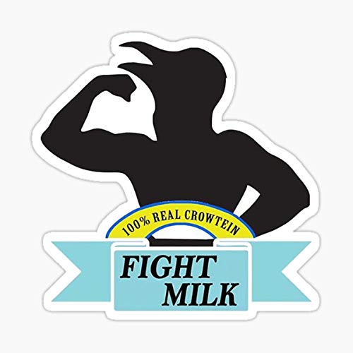 Fight Milk Sticker - Premium Vinyl Decal for Cars, Trucks, Laptops & Walls - Waterproof & Durable Graphic Sticker for Windows, Vehicles & Personal Items - Perfect for Car Enthusiasts, Office Decor & Gift Giving