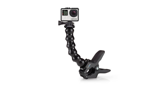 GoPro Jaws Flex Clamp Mount - Universal Action Camera Accessory for Bikes, Surfboards & Helmets | Durable Hands-Free Grip for Adventure Sports & Outdoor Activities