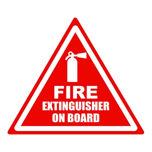 Fire Extinguisher On Board Decal - 1.25