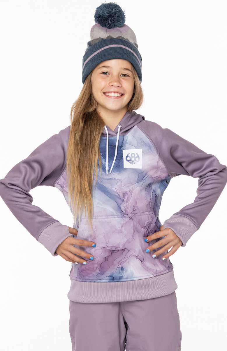 686 Junior's Bonded Fleece Pullover Hoodie 2023 - Warm & Cozy Fleece-Lined Hooded Sweatshirt for Teens - Perfect for School, Outdoor Activities & Casual Wear