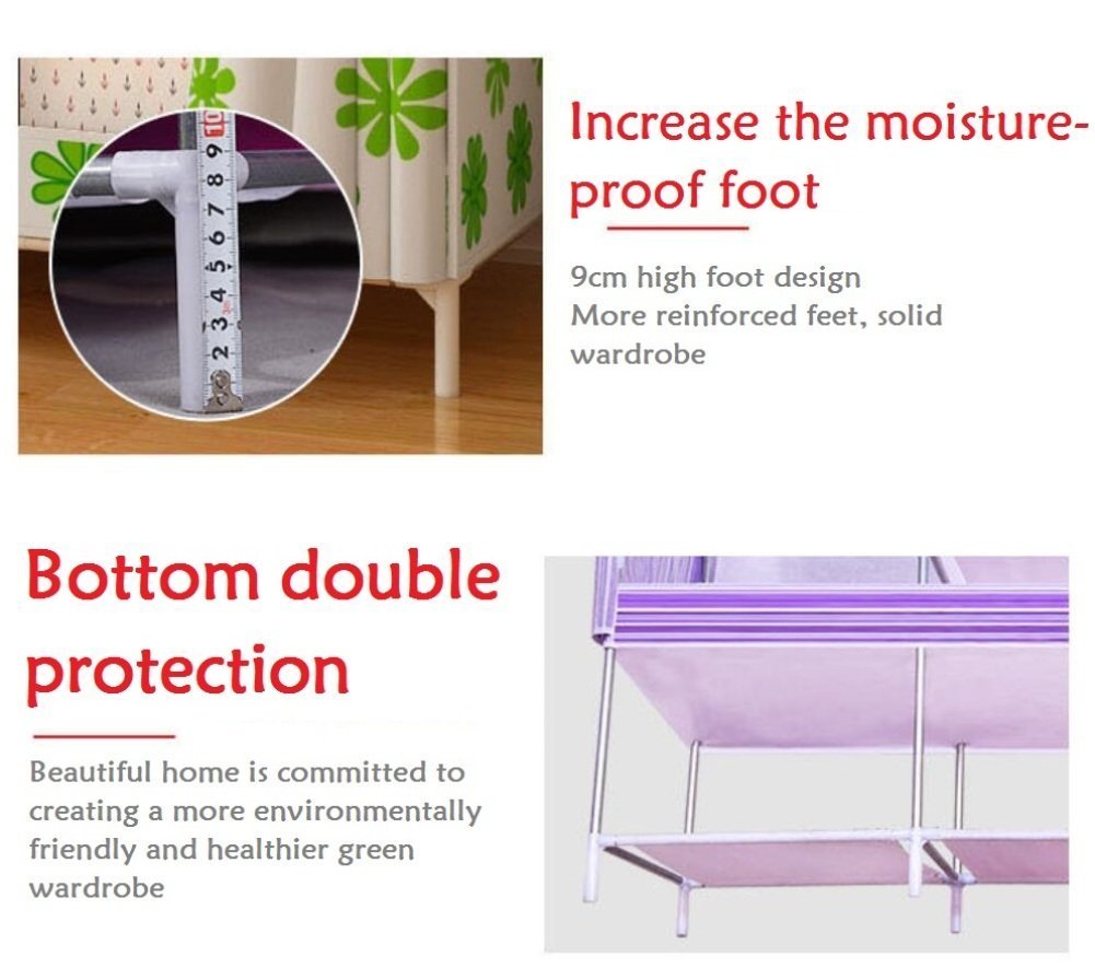 Foldable Non-Woven Fabric Clothes Storage Rack - Portable Wardrobe Organizer for Closet & Home Decor (63